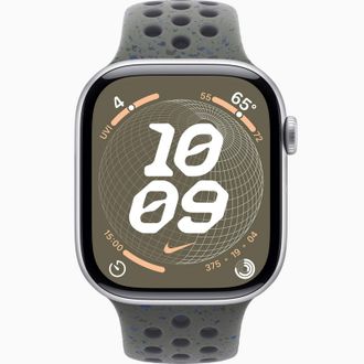 Смарт-годинник Apple Watch Series 10 GPS 46mm Silver Aluminum Case w. Cargo Khaki Nike Sport Band - M/L (MWX03+MYLE3) - фото 2