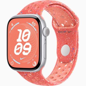 Смарт-годинник Apple Watch Series 10 GPS 46mm Silver Aluminum Case w. Magic Ember Nike Sport Band - M/L (MWX03+MYLG3) - фото 1