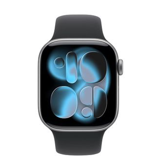 Apple Watch Series 11 GPS 42mm Space Gray Aluminum Case with Black Sport Band - M/L (MEQX4) - фото 2