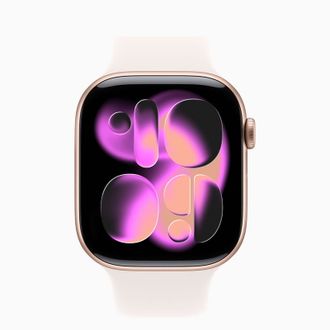 Apple Watch Series 11 GPS 46mm Rose Gold Aluminum Case with Light Blush Sport Band - M/L (MEV74) - фото 2 Apple Watch Series 11 GPS 46mm Rose Gold Aluminum Case with Light Blush Sport Band - M/L (MEV74) - фото 2