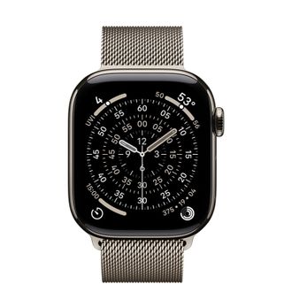 Apple Watch Series 11 GPS + Cellular 42mm Natural Titanium Case with Natural Milanese Loop (MF8P4) - фото 2