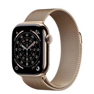 Apple Watch Series 11 GPS + Cellular 42mm Gold Titanium Case with Gold Milanese Loop (MF8Y4) - фото 1 Apple Watch Series 11 GPS + Cellular 42mm Gold Titanium Case with Gold Milanese Loop (MF8Y4) - фото 1