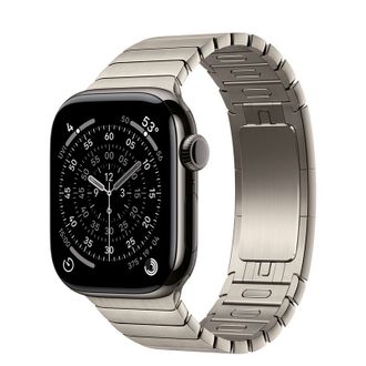 Apple Watch Series 11 GPS + Cellular 42mm Slate Titanium Case with Natural Link Bracelet (MF9K4+MXMA3) - фото 1