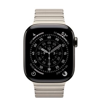 Apple Watch Series 11 GPS + Cellular 42mm Slate Titanium Case with Natural Link Bracelet (MF9K4+MXMA3) - фото 2