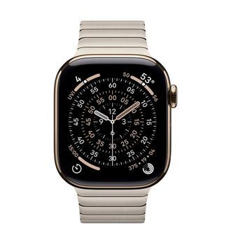 Apple Watch Series 11 GPS + Cellular 42mm Gold Titanium Case with Natural Link Bracelet (MF9M4+MXMA3) - фото 2
