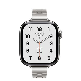 Apple Watch Hermès Series 11 GPS + Cellular 42mm Silver Titanium Case with Satiné Grand H Fin - Large (MF9P4+MGLV4) - фото 2 Apple Watch Hermès Series 11 GPS + Cellular 42mm Silver Titanium Case with Satiné Grand H Fin - Large (MF9P4+MGLV4) - фото 2