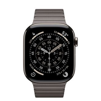 Apple Watch Series 11 GPS + Cellular 46mm Natural Titanium Case with Slate Link Bracelet (MFAY4+MXMK3) - фото 2