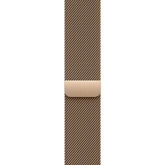 Apple Watch Series 11 GPS + Cellular 46mm Slate Titanium Case with Gold Milanese Loop - M/L (MFC14+MGJ54) - фото 3