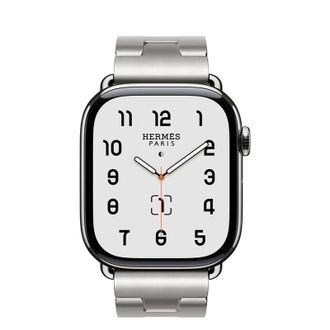 Apple Watch Hermès Series 11 GPS + Cellular 46mm Silver Titanium Case with Satiné Grand H - Medium (MFC64+MXJX3) - фото 2