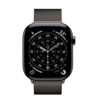 Apple Watch Series 11 GPS + Cellular 46mm Slate Titanium Case with Slate Milanese Loop - S/M (MFD34) - фото 2 Apple Watch Series 11 GPS + Cellular 46mm Slate Titanium Case with Slate Milanese Loop - S/M (MFD34) - фото 2