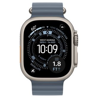 Apple Watch Ultra 3 GPS + Cellular 49mm Natural Titanium Case with Anchor Blue Ocean Band (MEWH4) - фото 2