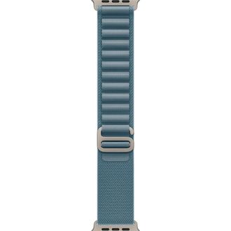 Apple Watch Ultra 3 GPS + Cellular 49mm Natural Titanium Case with Light Blue Alpine Loop - Medium (MEWM4) - фото 3