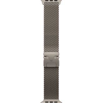 Apple Watch Ultra 3 GPS + Cellular 49mm Natural Titanium Case with Natural Titanium Milanese Loop - Medium (MEWY4) - фото 3 Apple Watch Ultra 3 GPS + Cellular 49mm Natural Titanium Case with Natural Titanium Milanese Loop - Medium (MEWY4) - фото 3