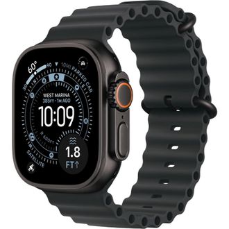 Apple Watch Ultra 3 GPS + Cellular 49mm Black Titanium Case with Black Ocean Band (MF0J4) - фото 1
