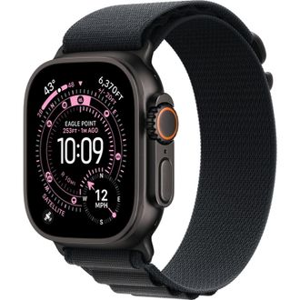 Apple Watch Ultra 3 GPS + Cellular 49mm Black Titanium Case with Black Alpine Loop - Large (MF0X4) - фото 1
