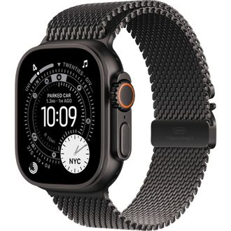 Apple Watch Ultra 3 GPS + Cellular 49mm Black Titanium Case with Black Titanium Milanese Loop - Large (MF1T4) - фото 1 Apple Watch Ultra 3 GPS + Cellular 49mm Black Titanium Case with Black Titanium Milanese Loop - Large (MF1T4) - фото 1