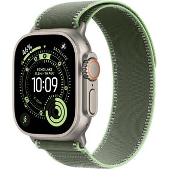 Apple Watch Ultra 3 GPS + Cellular 49mm Natural Titanium Case with Green/Neon Trail Loop - M/L (MF1V4+MFT54) - фото 1 Apple Watch Ultra 3 GPS + Cellular 49mm Natural Titanium Case with Green/Neon Trail Loop - M/L (MF1V4+MFT54) - фото 1