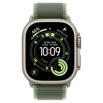 Apple Watch Ultra 3 GPS + Cellular 49mm Natural Titanium Case with Green/Neon Trail Loop - M/L (MF1V4+MFT54) - фото 2 Apple Watch Ultra 3 GPS + Cellular 49mm Natural Titanium Case with Green/Neon Trail Loop - M/L (MF1V4+MFT54) - фото 2