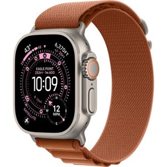Apple Watch Ultra 3 GPS + Cellular 49mm Natural Titanium Case with Terra Cotta Alpine Loop - Medium (MF1V4+MFTC4) - фото 1 Apple Watch Ultra 3 GPS + Cellular 49mm Natural Titanium Case with Terra Cotta Alpine Loop - Medium (MF1V4+MFTC4) - фото 1