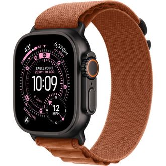 Apple Watch Ultra 3 GPS + Cellular 49mm Black Titanium Case with Terra Cotta Alpine Loop - Medium (MF254+MG9E4) - фото 1 Apple Watch Ultra 3 GPS + Cellular 49mm Black Titanium Case with Terra Cotta Alpine Loop - Medium (MF254+MG9E4) - фото 1