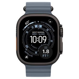 Apple Watch Ultra 3 GPS + Cellular 49mm Black Titanium Case with Anchor Blue Ocean Band (MF254+MGCJ4) - фото 2