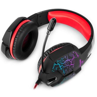 Навушники REAL-EL GDX-7750 Black-Red - фото 1