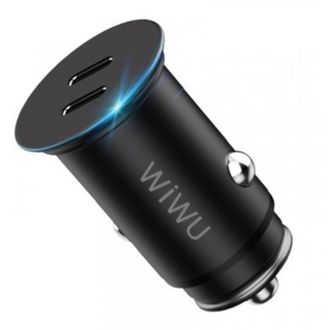 Автомобильная зарядка Wiwu 40W Type-C Dual PC- 400 - фото 1 Автомобильная зарядка Wiwu 40W Type-C Dual PC- 400 - фото 1