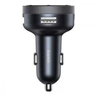 АЗП с FM-модулятор Baseus Enjoy Car Wireless MP3 Charger (Wireless 5.0+5V/3.4A) Black (CCLH-01) - фото 1