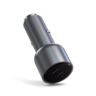 Автомобильное зарядное устройство Satechi 40W Dual USB-C PD Car Charger Space Gray (ST-U2C40CCM) - фото 1