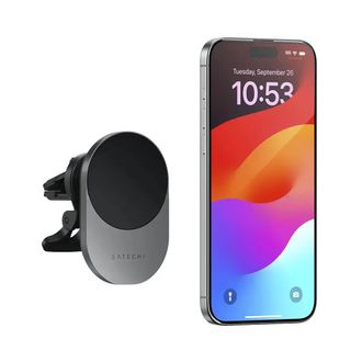 Автомобільний тримач із зарядкою Satechi Qi2 Wireless Car Charger Space Gray (ST-Q2CCM) - фото 2