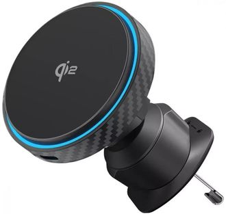 Автомобільний тримач з бездротовою зарядкою Proove Graphite Circle Qi2 15W (WHGC15010001) - фото 1