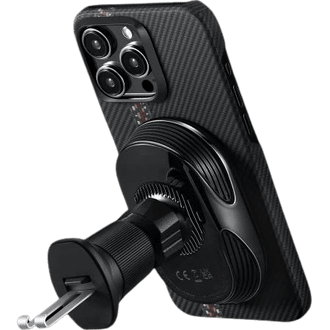 Автомобільний тримач Pitaka MagEZ Car Mount Pro 2 Qi2 Car Vent Black (CM2402N) - фото 3 Автомобільний тримач Pitaka MagEZ Car Mount Pro 2 Qi2 Car Vent Black (CM2402N) - фото 3
