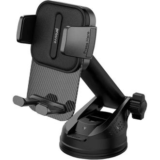 Автомобильный держатель Proove Carbon Clamp Suction Type Car Mount (black) (CHCNS0000001) - фото 1 Автомобильный держатель Proove Carbon Clamp Suction Type Car Mount (black) (CHCNS0000001) - фото 1