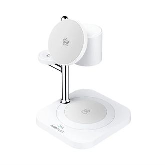 Беспроводное зарядное устройство Acefast E39 desktop 4-in-1 wireless charging holder White - фото 2 Беспроводное зарядное устройство Acefast E39 desktop 4-in-1 wireless charging holder White - фото 2