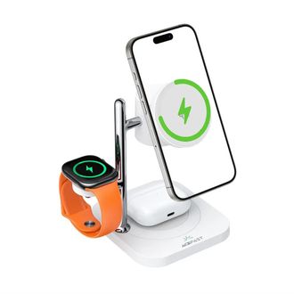 Беспроводное зарядное устройство Acefast E39 desktop 4-in-1 wireless charging holder White - фото 3 Беспроводное зарядное устройство Acefast E39 desktop 4-in-1 wireless charging holder White - фото 3