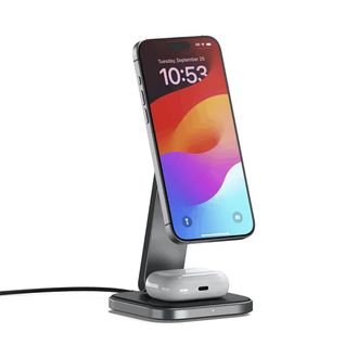 Беспроводное зарядное устройство Satechi 2-in-1 Foldable Qi2 Wireless Charging Stand Space Gray (ST-Q21FM) - фото 3 Беспроводное зарядное устройство Satechi 2-in-1 Foldable Qi2 Wireless Charging Stand Space Gray (ST-Q21FM) - фото 3