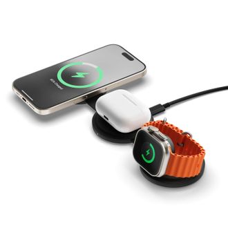 Беспроводное зарядное устройство Satechi OntheGo 3-in-1 Wireless Charger Black (ST-QTG31K) - фото 3 Беспроводное зарядное устройство Satechi OntheGo 3-in-1 Wireless Charger Black (ST-QTG31K) - фото 3