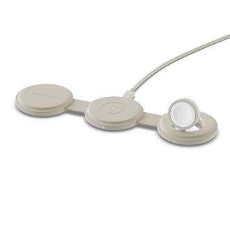 Беспроводное зарядное устройство Satechi OntheGo 3-in-1 Wireless Charger Sand (ST-QTG31W) - фото 2
