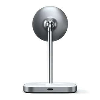 Бездротовий зарядний пристрій Satechi Aluminum 2 in 1 Magnetic Wireless Charging Stand Space Gray (ST-WMCS2M) - фото 3