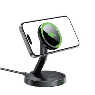 Беспроводное зарядное устройство Acefast E26 desktop mobile phone wireless charging holder Black - фото 4
