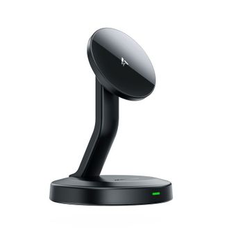 Беспроводное зарядное устройство Acefast E26 desktop mobile phone wireless charging holder Black - фото 1