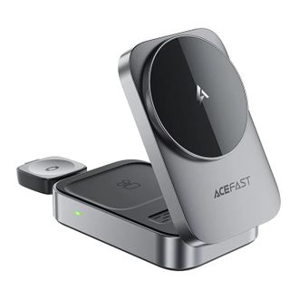 Беспроводное зарядное устройство для Acefast E22 Desktop 3in1 Series - Metal Gray - фото 2 Беспроводное зарядное устройство для Acefast E22 Desktop 3in1 Series - Metal Gray - фото 2