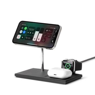 Бездротовий зарядний пристрій Native Union Snap 3-in-1 Magnetic Wireless Charger Black (SNAP-3IN1-BLK-EU) - фото 2