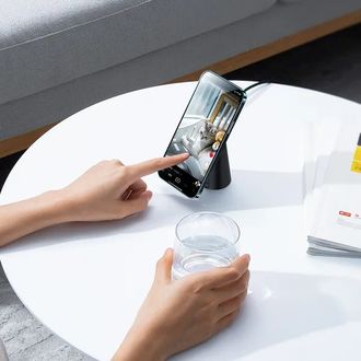 Беспроводное зарядное устройство Baseus Simple Magnetic Stand Wireless Charger 15W Black (CCJJ000001) - фото 4 Беспроводное зарядное устройство Baseus Simple Magnetic Stand Wireless Charger 15W Black (CCJJ000001) - фото 4