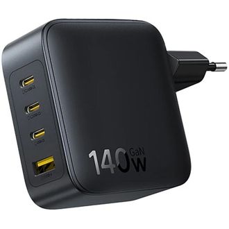 Мережевий зарядний пристрій Baseus EnerFill FH11 GaN 140W (3 Type-C+USB) (black) (E0121J00) - фото 2