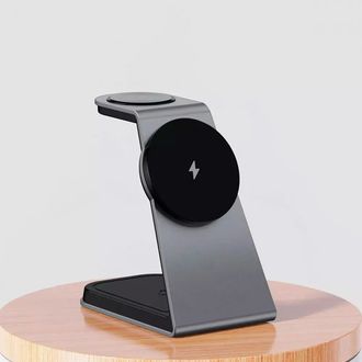 Бездротовий зарядний пристрій Proove Omni Power 3 in 1 - Black - фото 2