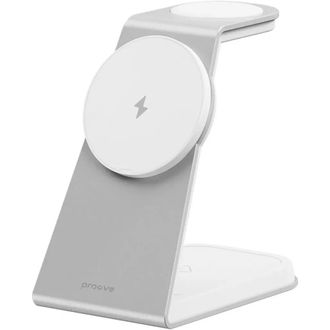 Бездротовий зарядний пристрій Proove Omni Power 3 in 1 - white - фото 1