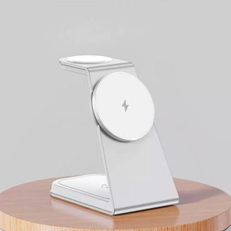 Бездротовий зарядний пристрій Proove Omni Power 3 in 1 - white - фото 2