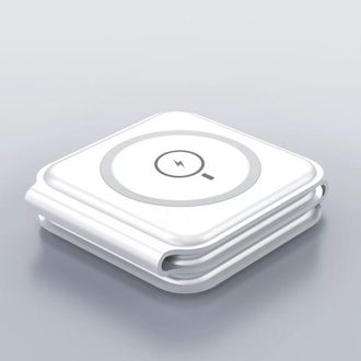 Бездротовий зарядний пристрій WIWU Wireless Fast Charger Foldable 3in1 (M6) White - фото 6 Бездротовий зарядний пристрій WIWU Wireless Fast Charger Foldable 3in1 (M6) White - фото 6