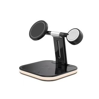 Беспроводное зарядное устройство 4 in 1 Wireless Charger 25W with MagSafe (Black) - фото 1 Беспроводное зарядное устройство 4 in 1 Wireless Charger 25W with MagSafe (Black) - фото 1